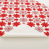 Couverture Sherpa Thème Flocon de Neige pour Cadeau d'Hiver (3/4)