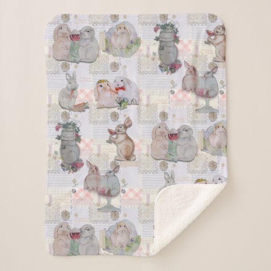 Couverture Sherpa Thème Pipa & Marlow (Devant)