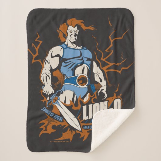 Couverture Sherpa ThunderCats | Lion-O Graphique électrique (Devant)