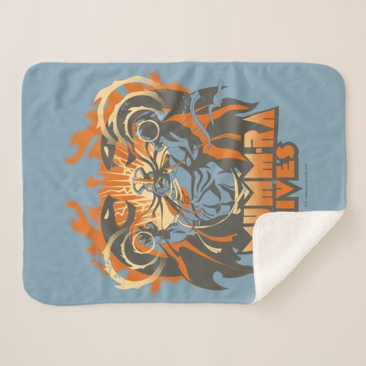 Couverture Sherpa ThunderCats | Mumm-Ra Vit (Devant (Horizontal))