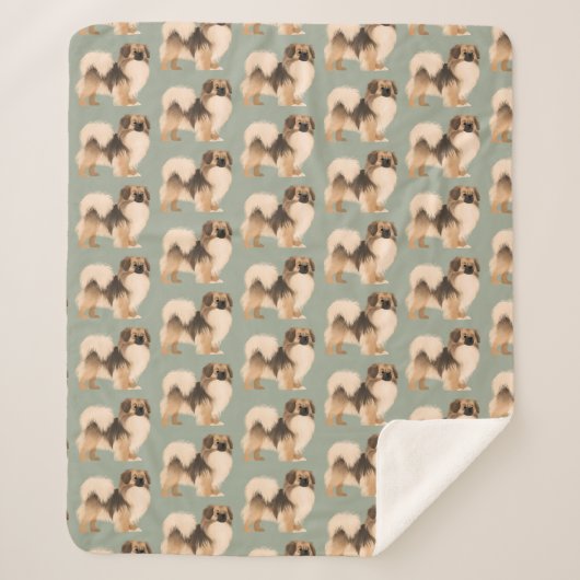 Couverture Sherpa Tibétain Spaniel Sherpa Blanket (Devant)