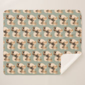 Couverture Sherpa Tibétain Spaniel Sherpa Blanket (Devant (Horizontal))