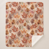 Couverture Sherpa Tie Dye Autumn Leaves (Devant)