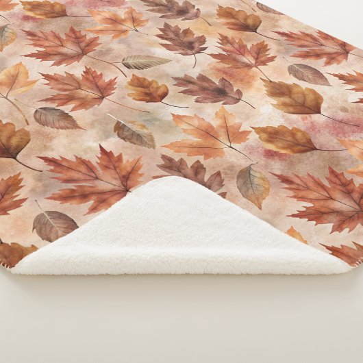 Couverture Sherpa Tie Dye Autumn Leaves (3/4)