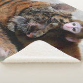 Couverture Sherpa Tiger Cub et Singe Bébé (3/4)