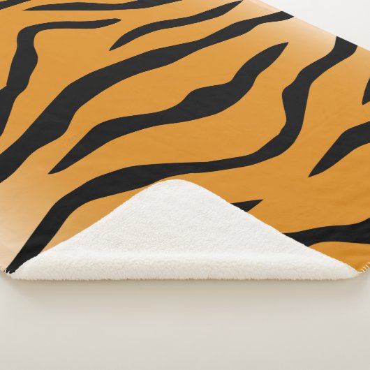 Couverture Sherpa Tiger stripes pattern (3/4)