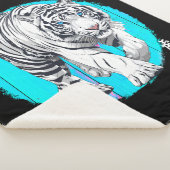Couverture Sherpa Tigre Blanc (3/4)