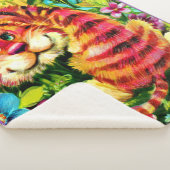 Couverture Sherpa tigre coloré (3/4)