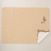 Couverture Sherpa Tigre orange (Devant (Horizontal))
