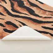 Couverture Sherpa tigre transparent, léopard motif (3/4)