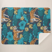 Couverture Sherpa Tigres dans l'étang jaune de lotus (Devant (Horizontal))