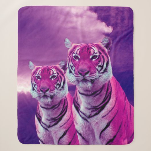 Couverture Sherpa Tigres pourpres (Devant)