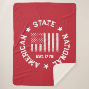 Couverture Sherpa Timbre circulaire American State National Est 1776