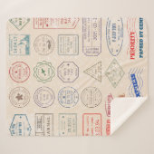 Couverture Sherpa timbres-poste vintages vintages de pays  (Devant (Horizontal))