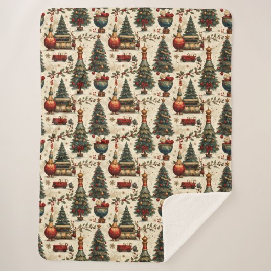 Couverture Sherpa Timeless Christmas Vibes (Devant)