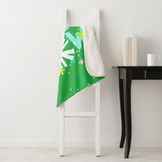 Couverture Sherpa Tinsel & Glow (En situation)