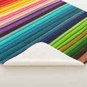 Couverture Sherpa Tissu coloré textile (3/4)