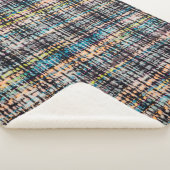 Couverture Sherpa Tissu de tissu de boucle texture arrière - plan (3/4)