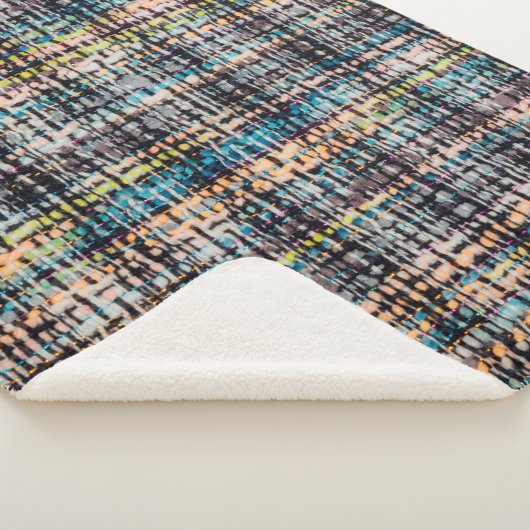 Couverture Sherpa Tissu de tissu de boucle texture arrière - plan (3/4)