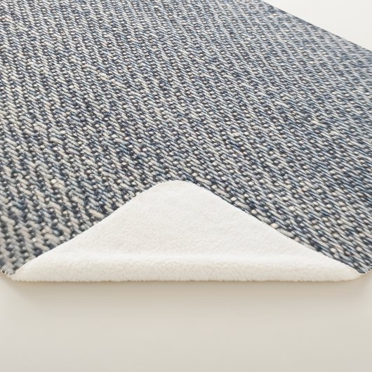 Couverture Sherpa Tissu Jeans (3/4)