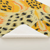 Couverture Sherpa tissu peau abstraite mixte animal texture backgrou (3/4)