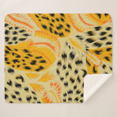 Couverture Sherpa tissu peau abstraite mixte animal texture backgrou (Devant (Horizontal))