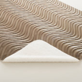 Couverture Sherpa Tissu rayé blanc et gris (3/4)