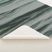 Couverture Sherpa Tissu rayé blanc et noir (3/4)