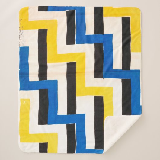 Couverture Sherpa Tissu simultané | Sonia Delaunay | (Devant)