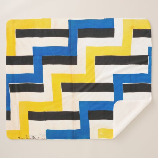 Couverture Sherpa Tissu simultané | Sonia Delaunay | (Devant (Horizontal))