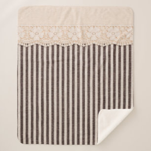 Couverture Sherpa Tissu texture textile et dentelle pour arrière -