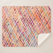 Couverture Sherpa Tissu tissé tisser un fil large (Devant (Horizontal))