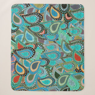 Couverture Sherpa Tissu ultra-tendance : motif abstrait sans soudure
