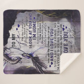 Couverture Sherpa To my Wife | Funny Quotes To Wife | New Home Gift (Devant (Horizontal))