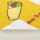 Couverture Sherpa Toile de sandwich Tortilla Blanche Sherpa (3/4)