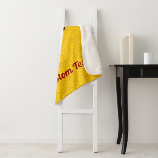 Couverture Sherpa Toile de sandwich Tortilla Blanche Sherpa (En situation)