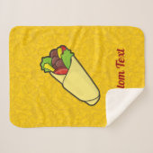 Couverture Sherpa Toile de sandwich Tortilla Blanche Sherpa (Devant (Horizontal))