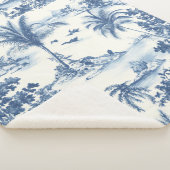 Couverture Sherpa Toile Tropicale De Jouy (3/4)