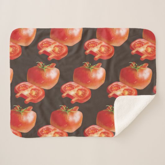 Couverture Sherpa Tomate fraîche (Devant (Horizontal))