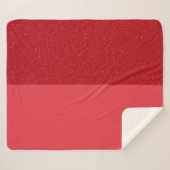 Couverture Sherpa Tomato Red Split Sherpa Blanket – Customizable (Devant (Horizontal))