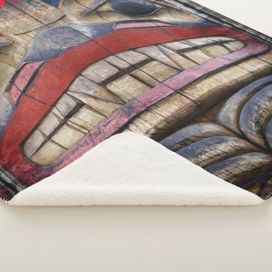 Couverture Sherpa Tonnerre à visage totem (3/4)