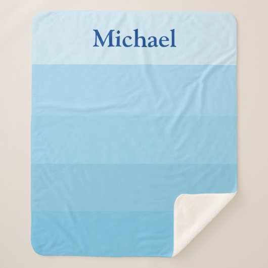 COUVERTURE SHERPA TONS BLEUS SHERPA BLANKET (Devant)