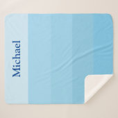 COUVERTURE SHERPA TONS BLEUS SHERPA BLANKET (Devant (Horizontal))