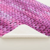 Couverture Sherpa Tons pourpres Tissus tricotés Texture (3/4)