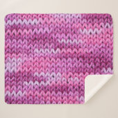 Couverture Sherpa Tons pourpres Tissus tricotés Texture (Devant (Horizontal))