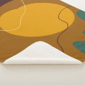 Couverture Sherpa Tons Terre formes organiques abstrait arrière - pl (3/4)