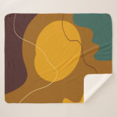 Couverture Sherpa Tons Terre formes organiques abstrait arrière - pl (Devant (Horizontal))