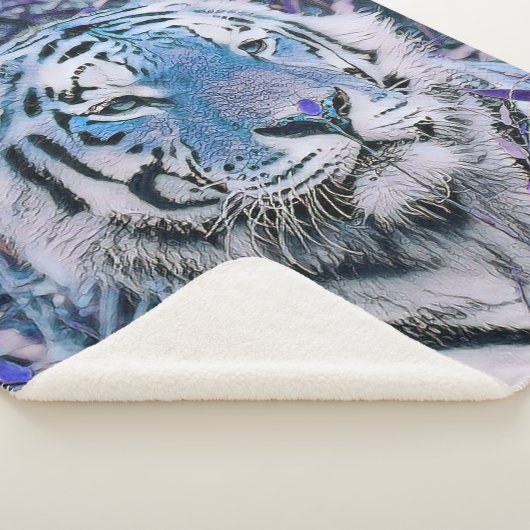 Couverture Sherpa Toony Tiger bleu (3/4)