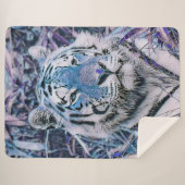 Couverture Sherpa Toony Tiger bleu (Devant (Horizontal))