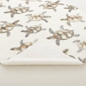 Couverture Sherpa Tortues de mer de l'océan tropical (3/4)